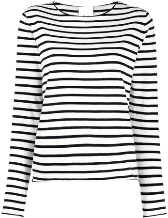 Allude Striped cotton-cashmere Jumper - Farfetch