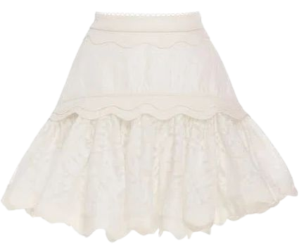 white lace skirt