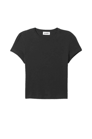 Fit T-shirt - Darkest grey - Weekday WW