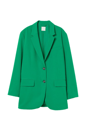 Oversized Jacket - Green - Ladies | H&M US