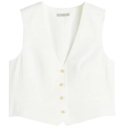 Suit Vest - White - Ladies | H&M US