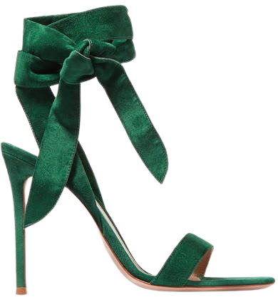 105 Suede Sandals - Forest green