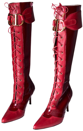Christian Dior -CD Buckle Boots