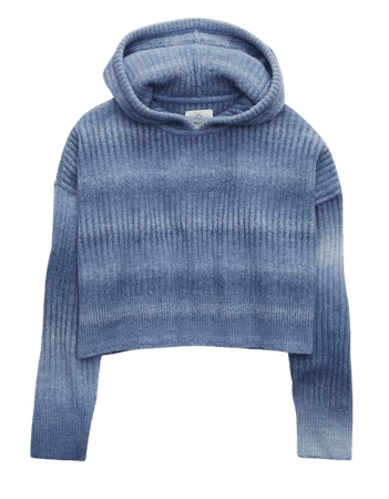 OFFLINE Ribbed Cropped Sweater Hoodie