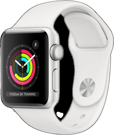 Apple Watch Series 3 GPS, 38‑mm Silver Aluminium Case with White Sport Band - Apple (NZ)