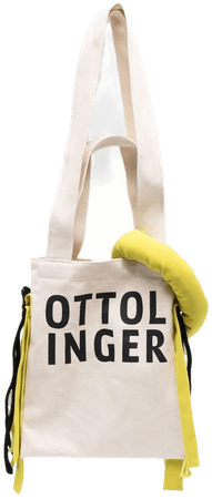Ottolinger logo-print Fringed Tote Bag - Farfetch