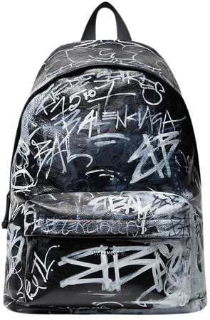 Balenciaga Explorer graffiti-print Leather Backpack
