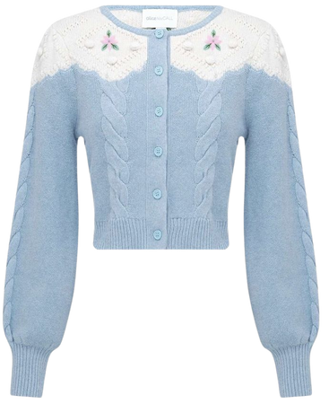 light blue sweater