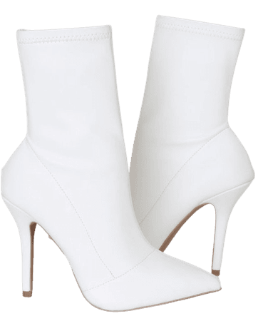 white boot heels