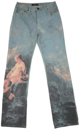 HIDDEN® sur Instagram : Vintage #robertocavalli ‘venus’ painting jeans