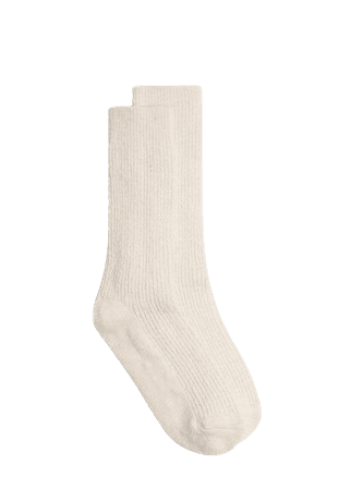 Fitilli pamuklu çorap - Kadın | Mango Türkiye