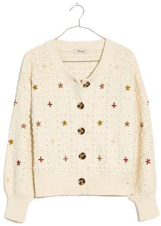 Embroidered Sandlin Cardigan Sweater