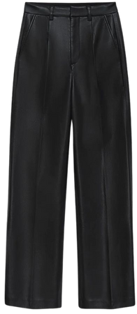 ANINE BING Carmen Pant - Black Recycled Leather