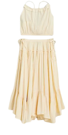 J.Crew: Halter Top And Skirt Set In Airy Gauze For Women