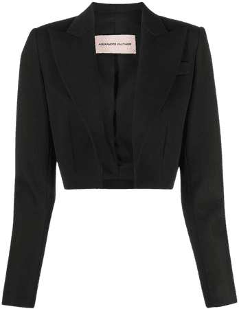 Alexandre Vauthier Cropped Tuxedo Jacket - Farfetch