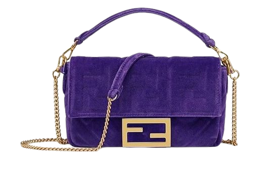 velvet purple bag
