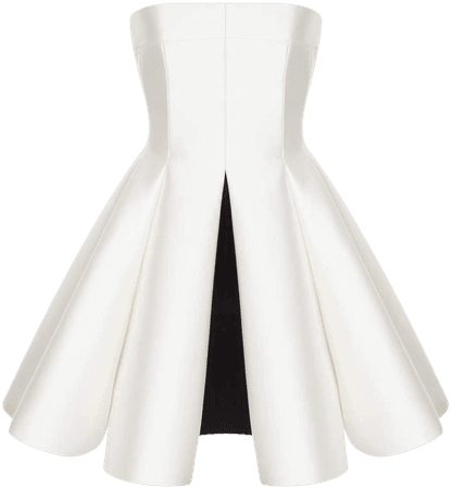 Rasario Satin Strapless Mini Dress