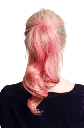 blonde pink ponytail - Google Search