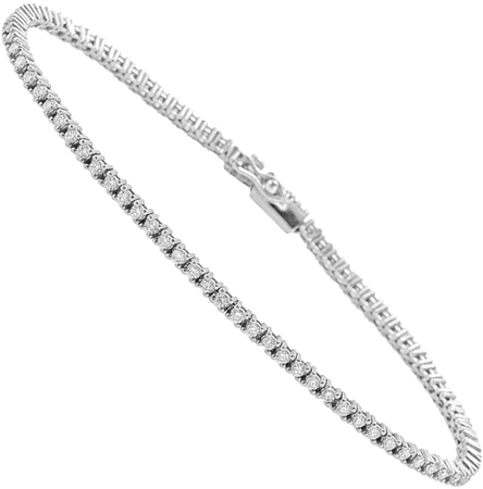 Capucelli '1.00 ct. t.w.' Natural Diamonds Tennis Bracelet in Solid 14k Gold For Sale at 1stDibs