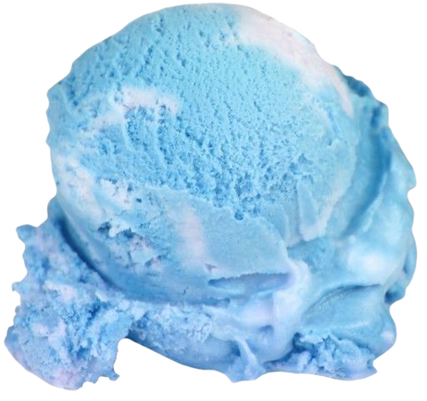 blue ice cream