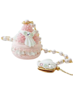 BB & B Pink Macaron Necklace