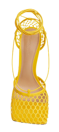 Bottega Veneta 90mm Net Ankle-Tie Pumps | Neiman Marcus