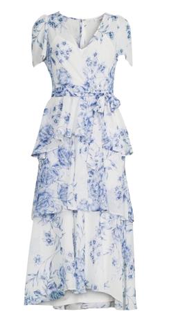 Saks Off Fifth - Floral Wrap Midi Dress