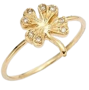 gold shamrock ring