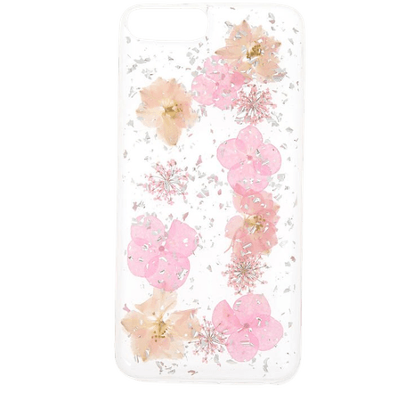 Pink Pressed Flower Phone Case | Claire's US