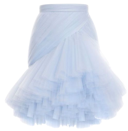Pastel Blue Tulle Skirt