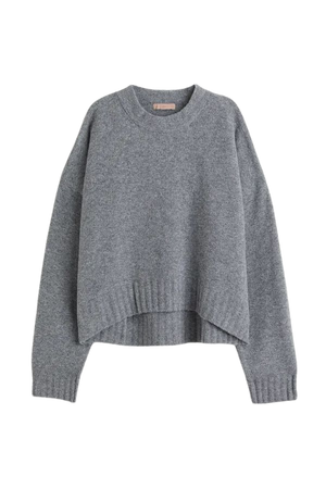 Fine-knit Sweater - Gray melange - Ladies | H&M CA