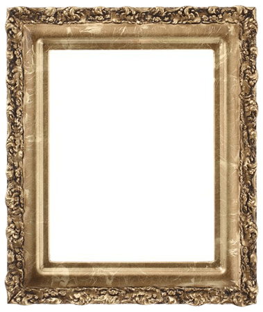 Rectangle Frame in Champagne Gold Finish| Gold Leaf Picture Frames with Dark Shading and Ornate Decorations