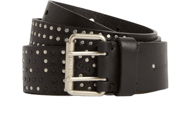 ALLSAINTS US: Womens Rhonda AllSaints Leather Studded Belt (black)