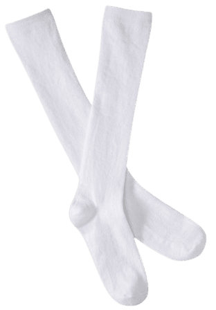 Knee High White Socks