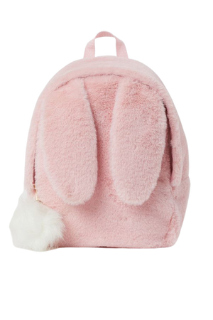 Faux Fur Backpack - Pink