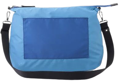 blue reversible nylon shoulder bag | agnès b.