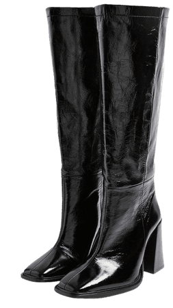 TAMBI Black Leather Knee Boots | Topshop