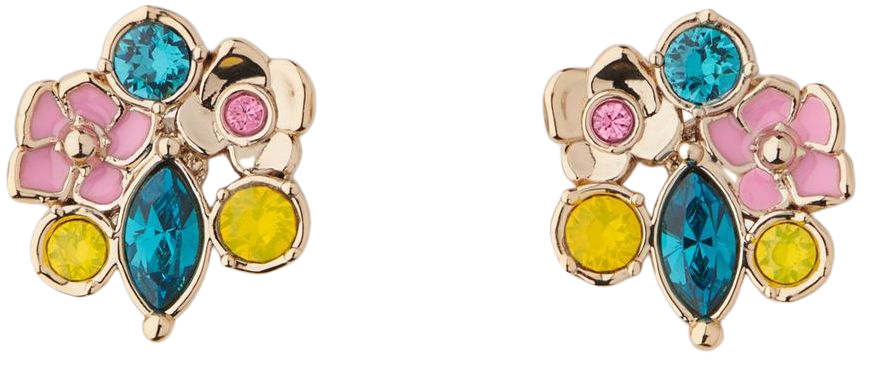 Lara Yellow Crystal Flower Cluster Earrings | Accessories | L.K.Bennett