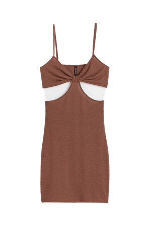 Cut-out Dress - Brown - Ladies | H&M US