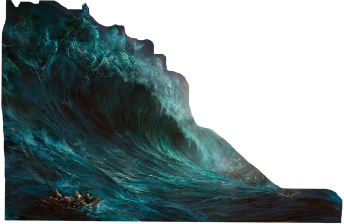 water waves ocean art background