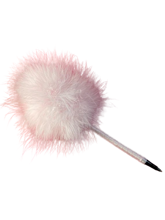 Pink fluffy pen