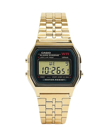 Casio A159WGEA-1EF gold digital watch | ASOS
