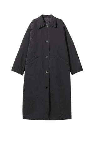Hybrid Reversible trenchcoat - Black & white - Coats - Weekday WW