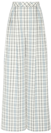 Printed Wide-Leg Cotton-Blend Pants by Carolina Herrera | Moda Operandi