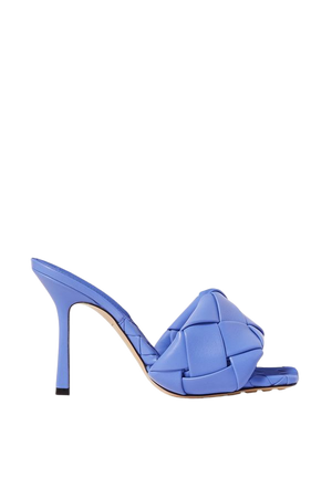 Royal blue Intrecciato leather mules | Bottega Veneta | NET-A-PORTER
