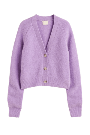Wool-blend Cardigan - Purple - Ladies | H&M US