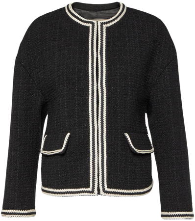 Embellished Boucle Tweed Wool Jacket in Black - Gucci | Mytheresa