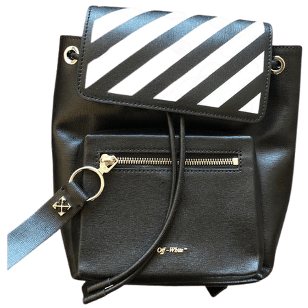 Leather backpack Off-White Black in Leather - 9127511