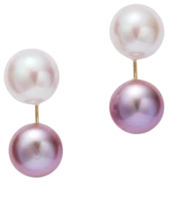 pearl earring purple