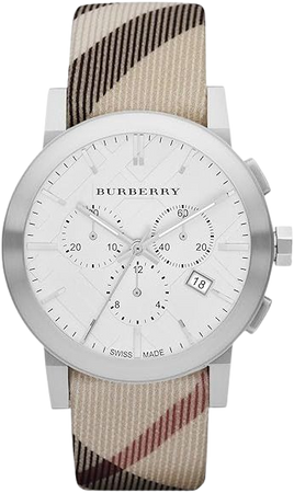 Amazon.com: 100% ORIGINAL NEW Burberry Mens City Leather Strap Nova Check Watch BU9357 : Clothing, Shoes & Jewelry
